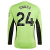 Camiseta de fútbol Portero Manga Larga Manchester United Onana 24 Primera Equipación 23-24 - Hombre